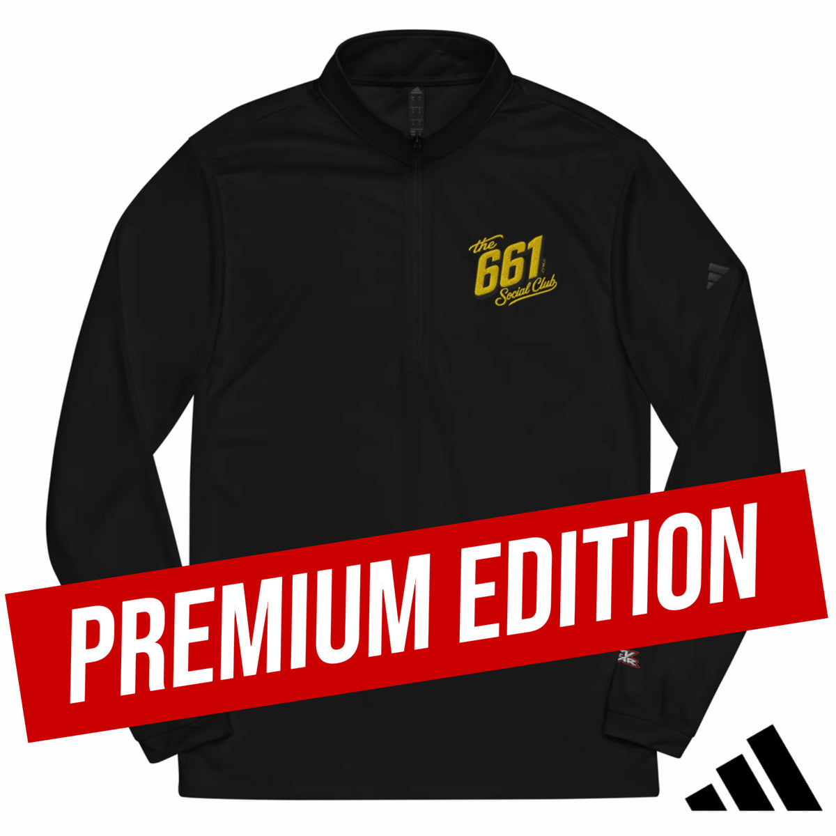 SCV WEAR X ADIDAS - 661 SOCIAL CLUB - Quarter zip pullover