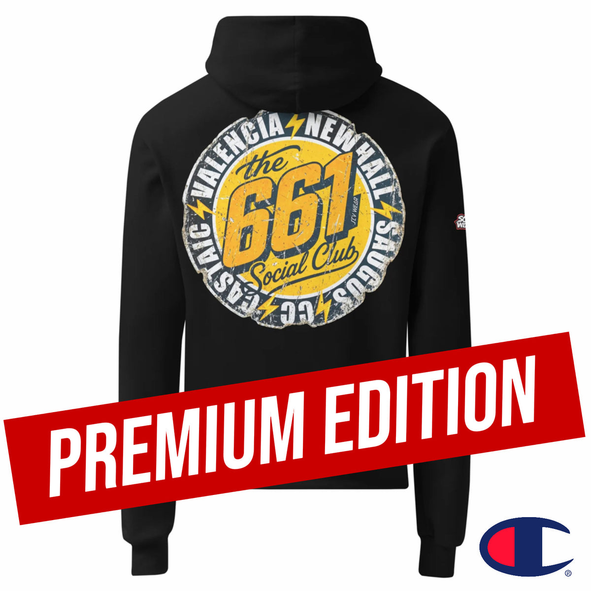CHAMPION X SCV WEAR - 661 SOCIAL CLUB - Unisex Premium hoodie